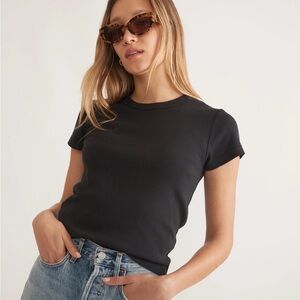 Marine Layer Black Short Sleeve Tee